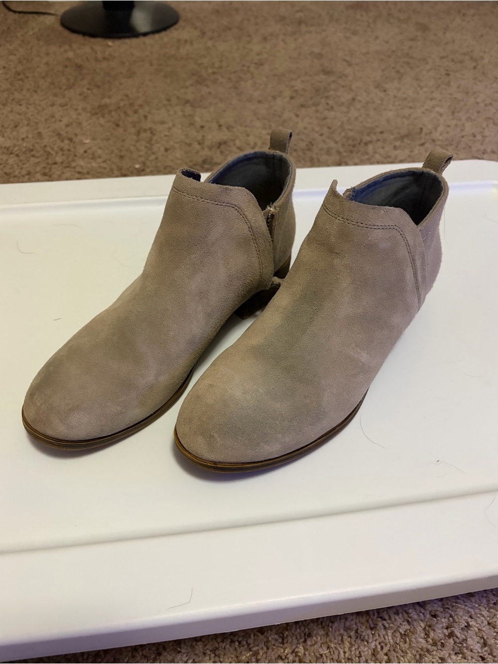 Tom’s Women’s Taupe Suede Ankle Boots